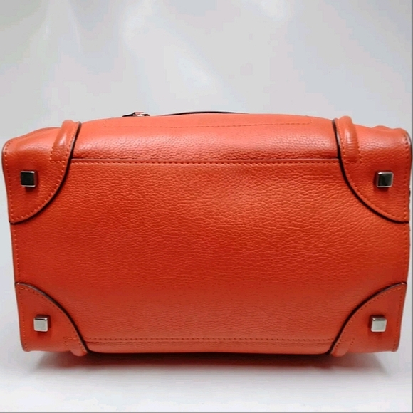 CELINE LUGGAGE TOTE BAG RED/ORANGE - Picture 4 of 8